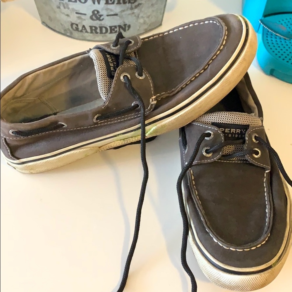 grey sperry topsiders